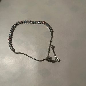 Silver evil eye protection multicolored bracelet 🧿!!! Great condition !